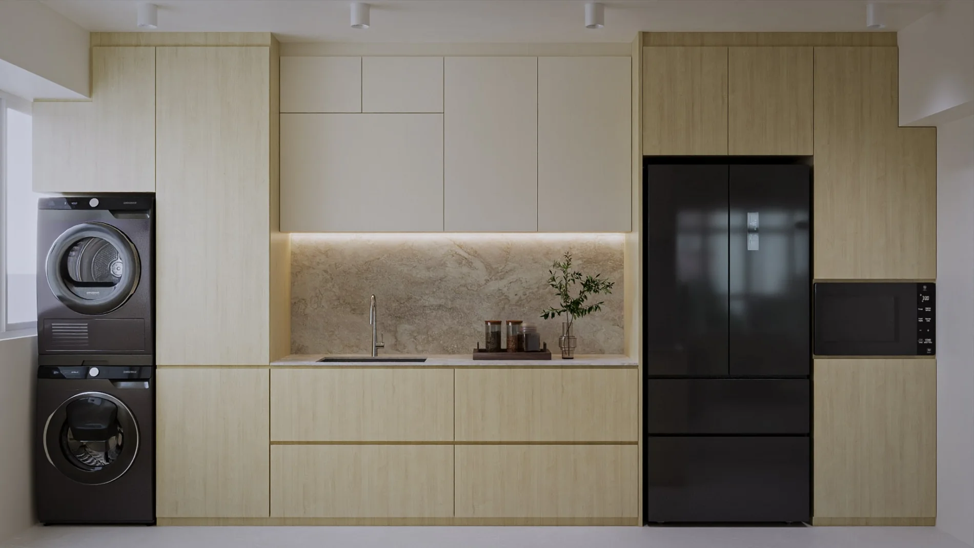 Kitchen design rendering