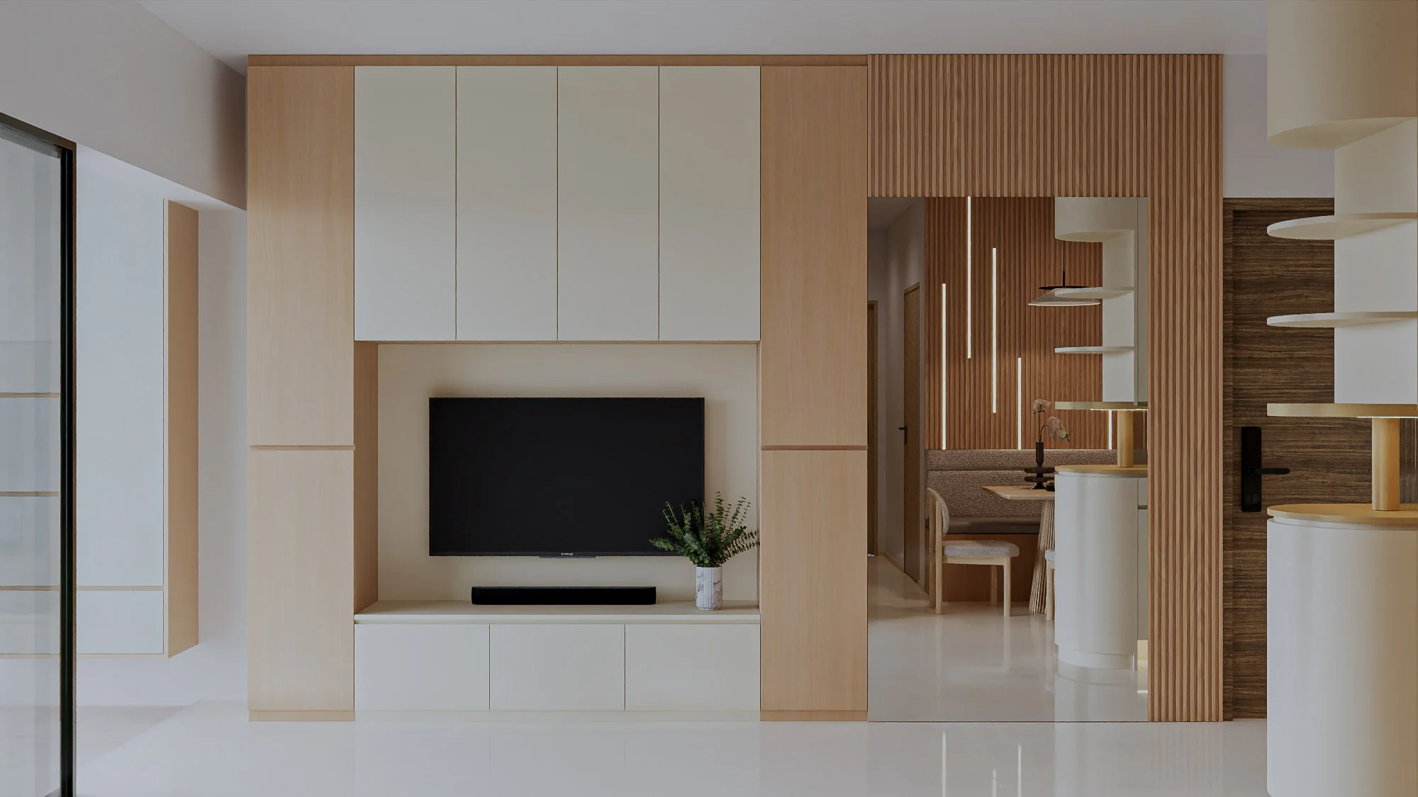 Wandervale TV console design rendering
